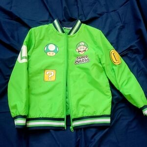 Nintendo Super Mario Bright Green Quilted Jacket